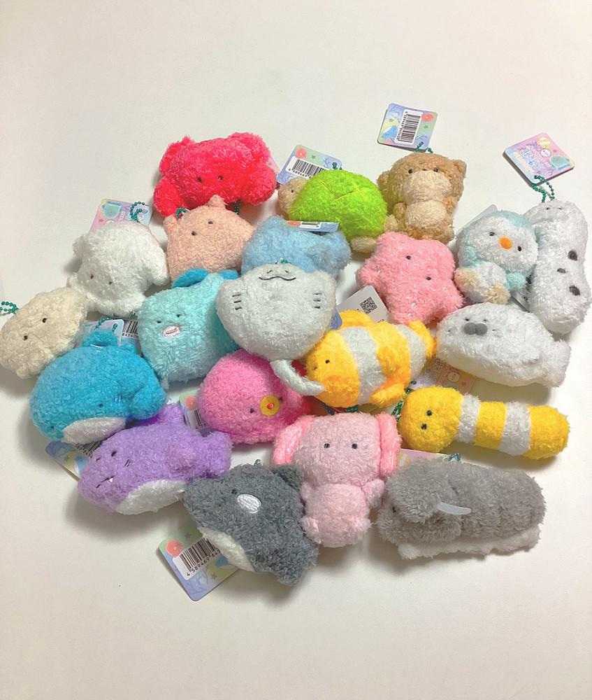 바다동물 해양동물 뽀글 말랑 인형 키링 에어팟 21종