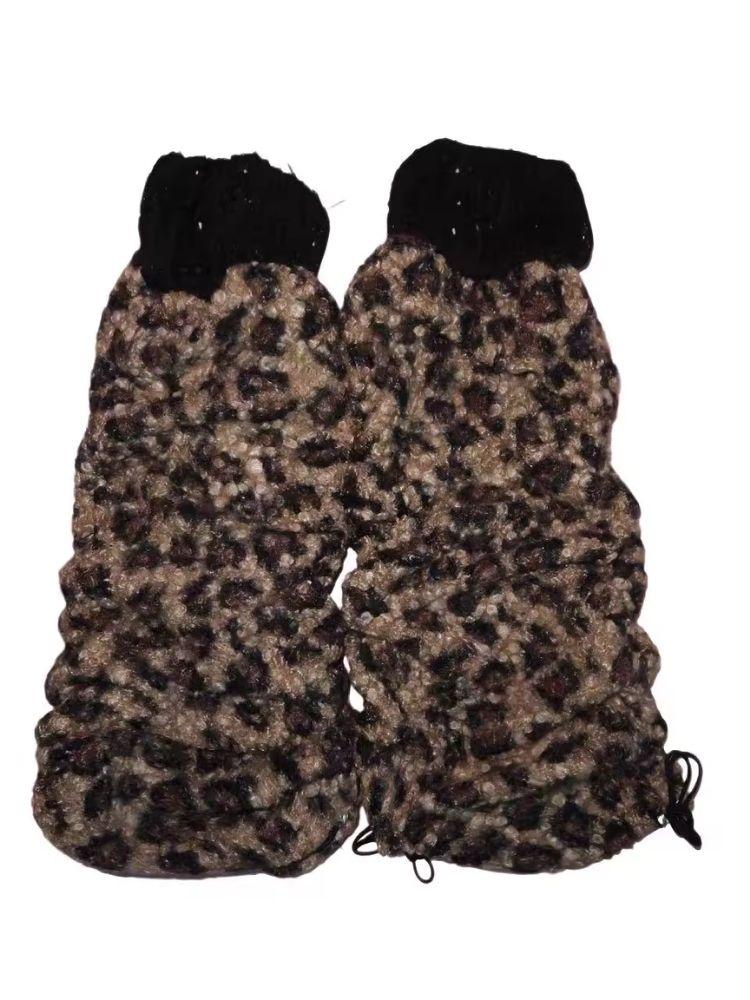 Leopard Print Drawstring Subculture Legwarmers【s0000007715】