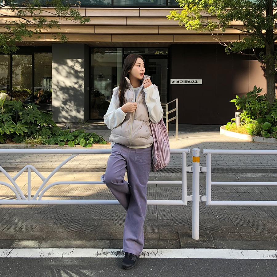 WONT 코듀로이 퍼티그 팬츠