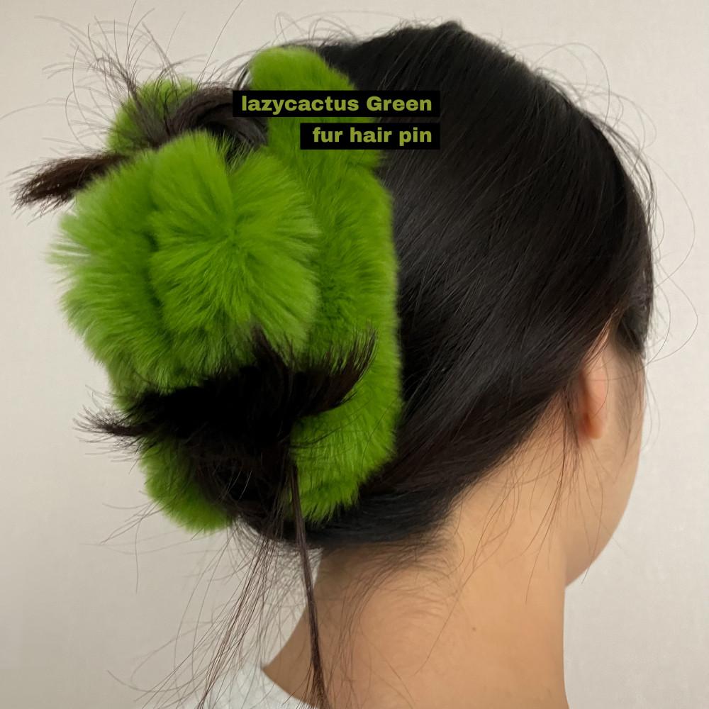 웅장 그린 퍼 집게핀