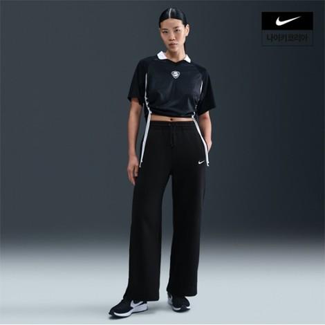 여성 스포츠웨어 피닉스 플리스 하이웨이스트 와이드 팬츠 IH1012-010