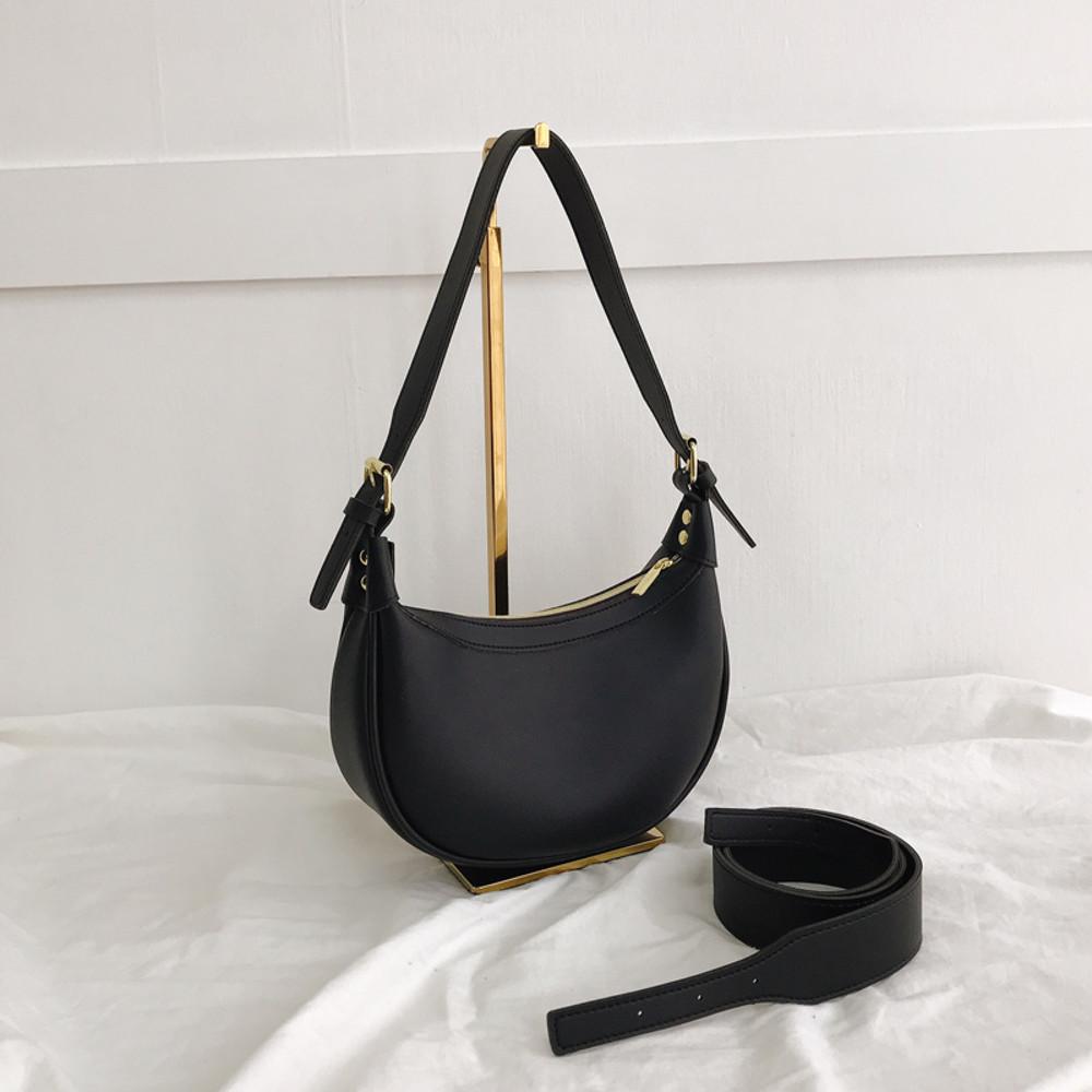 CLOI 그로우(grow) 미니 반달 숄더 크로스 호보백