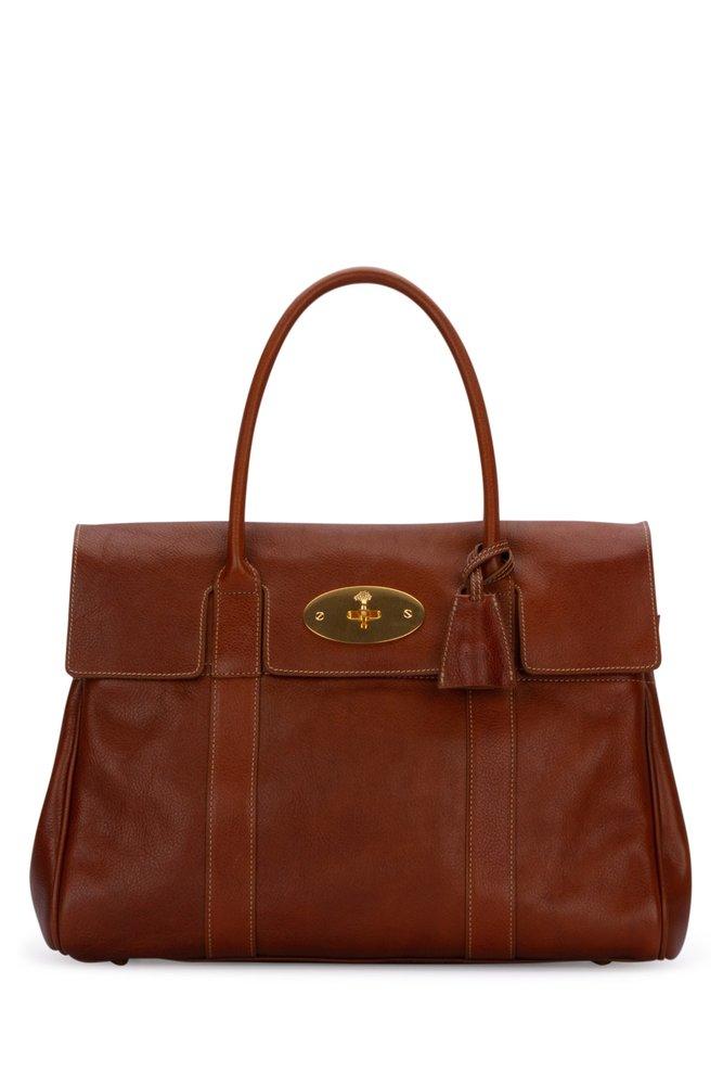 Mulberry Tonal Stitched Tote Bag