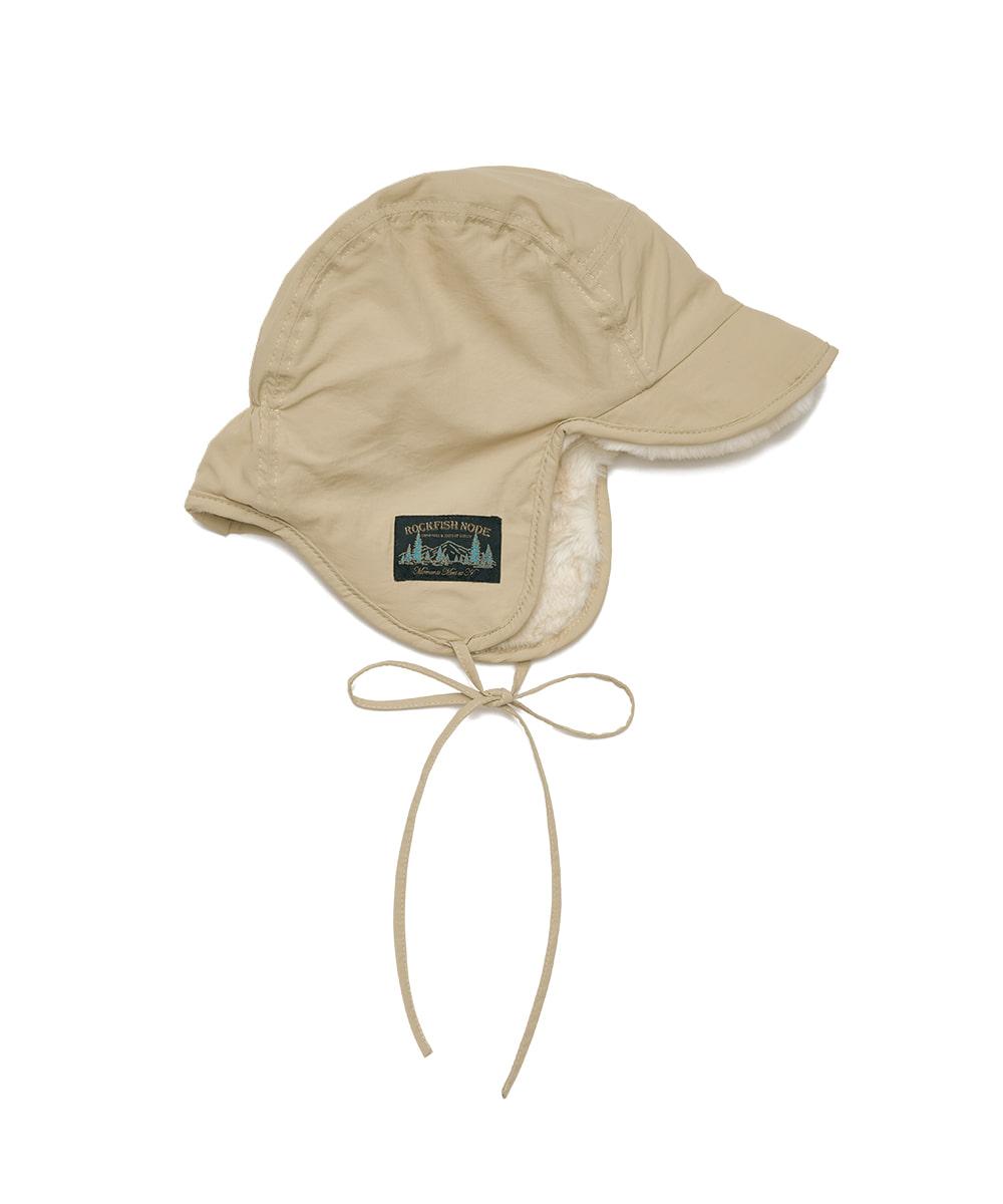 PADDED NYLON HAT - BEIGE