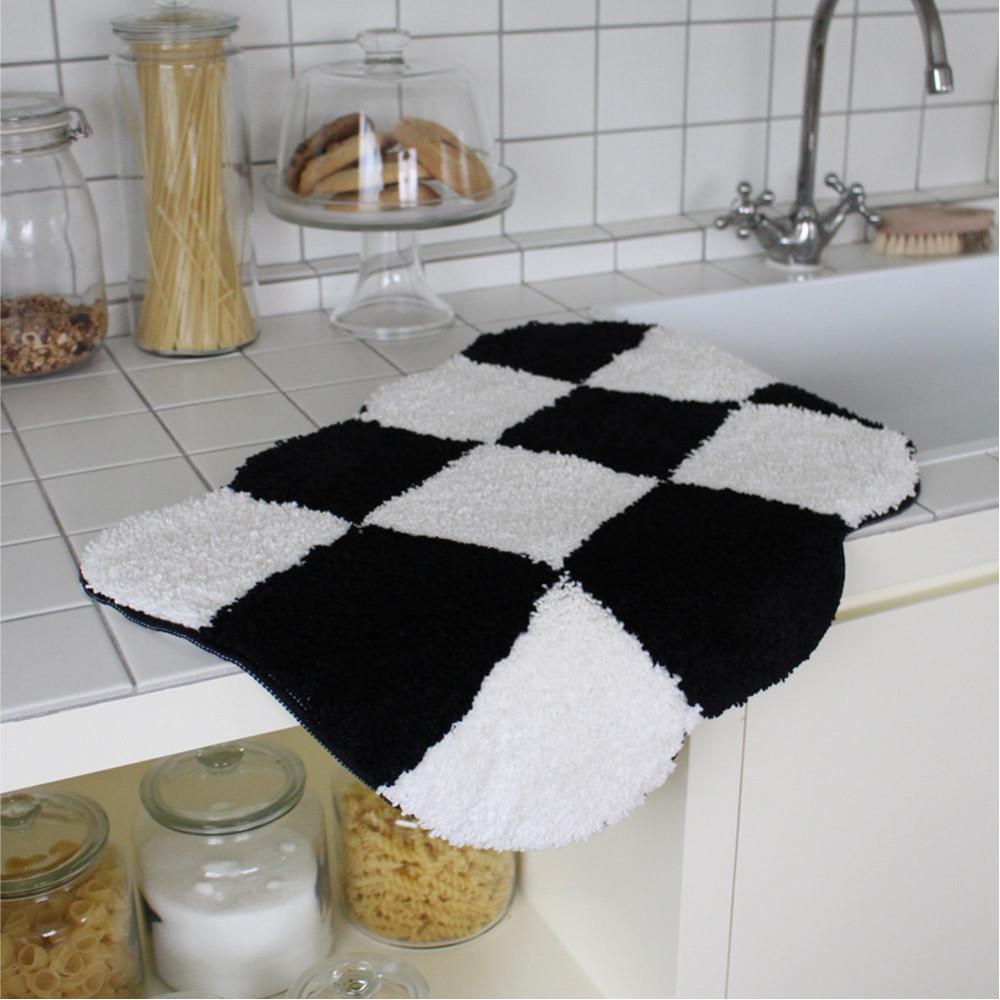 체커보드 발매트 체크 미니 화장실 매트