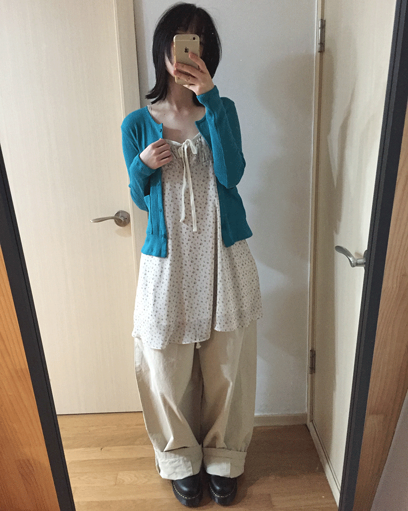 더기 [MD추천]라운드넥 스판 가디건 (3color)