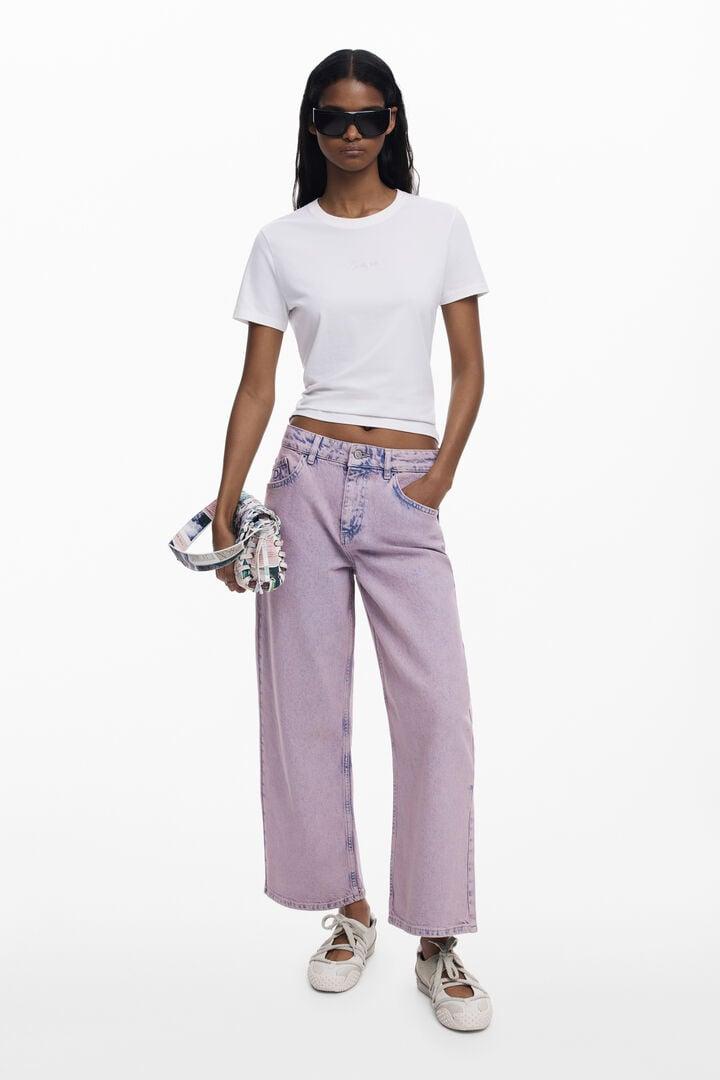 キュロットデニムパンツ