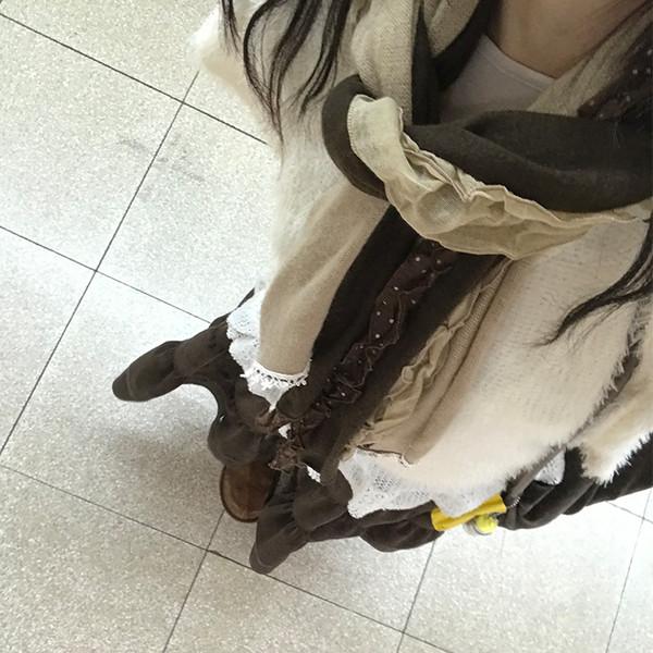 도트 프릴 스카프 ( dot frill skirt )