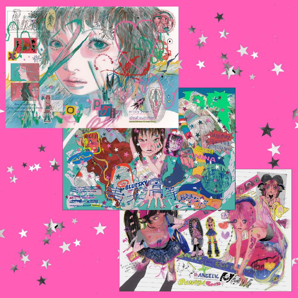 [Hahnan⋆하난] B4 illustration poster (3types)