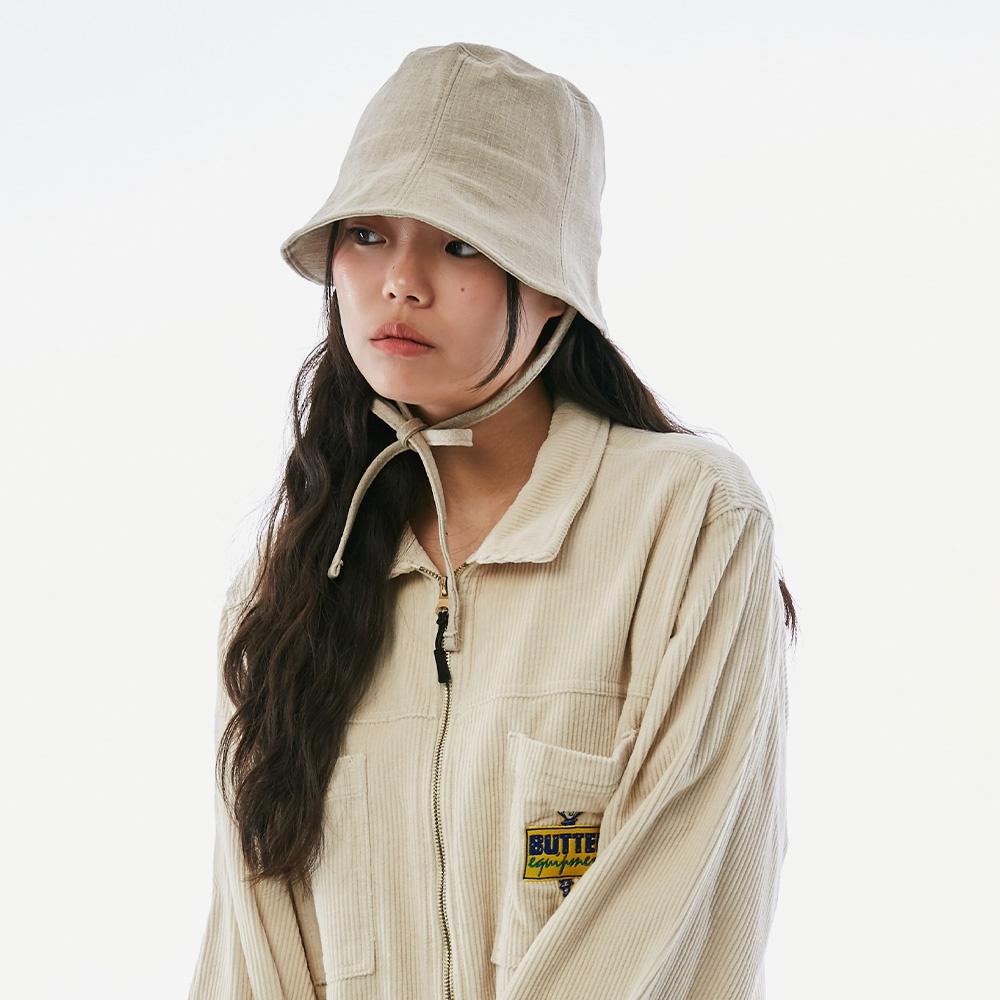 [29CM단독] MINIMAL STRAP LINEN BUCKET HAT(2COLOR)