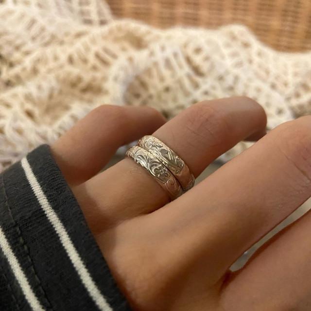 빈티지 조각 은반지.2