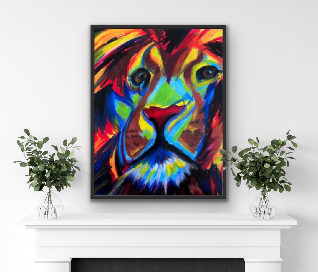 Lion King - Canvas Print - 14x18" $60