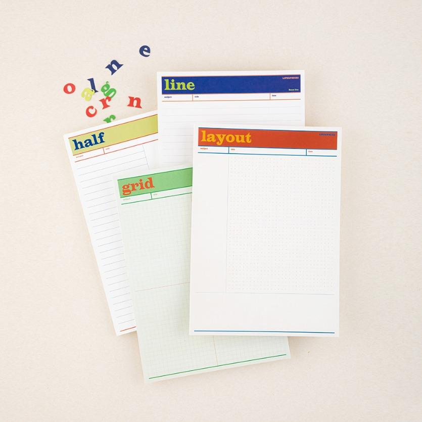 라이프앤피시스 메모패드 4 type