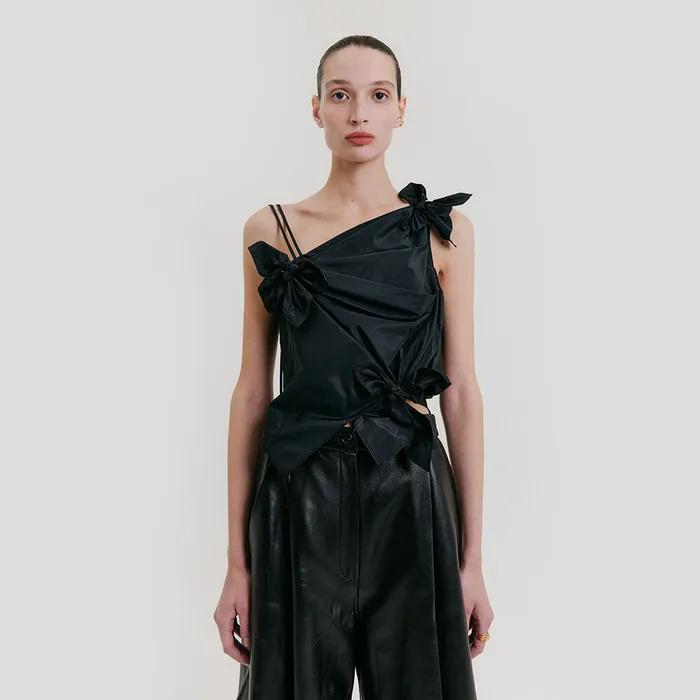 Jeong-Ja Knot Top - Black