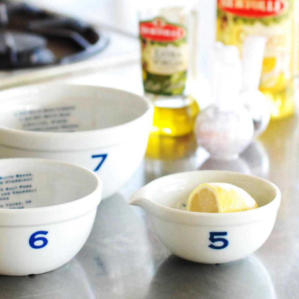 Studio M numbers 넘버스 볼 (3 size) 스튜디오엠 일본그릇 계량컵 계량볼
