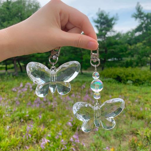 🦋키치한 빅사이즈 퓨어 나비 키링 2type🦋