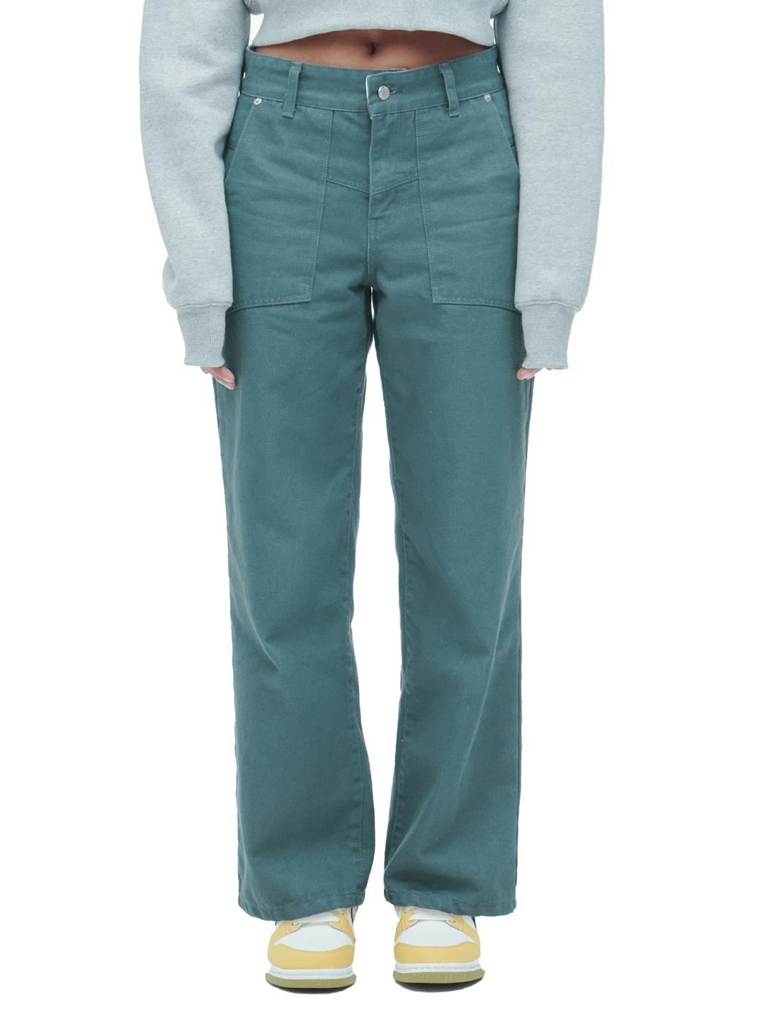 턴업 로고 벨트 로우라이즈 팬츠 GREEN TURN UP LOGO BELT LOW RISE PANTS GREEN