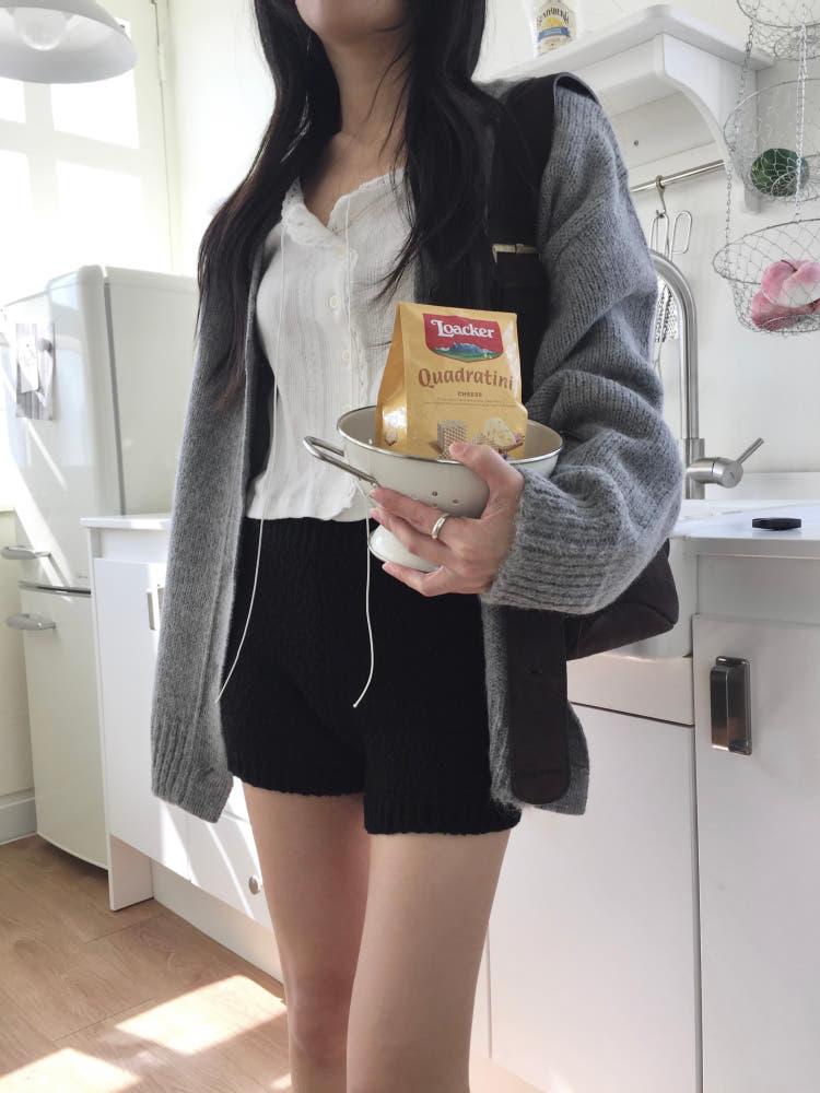 v neck cardigan (2colors)