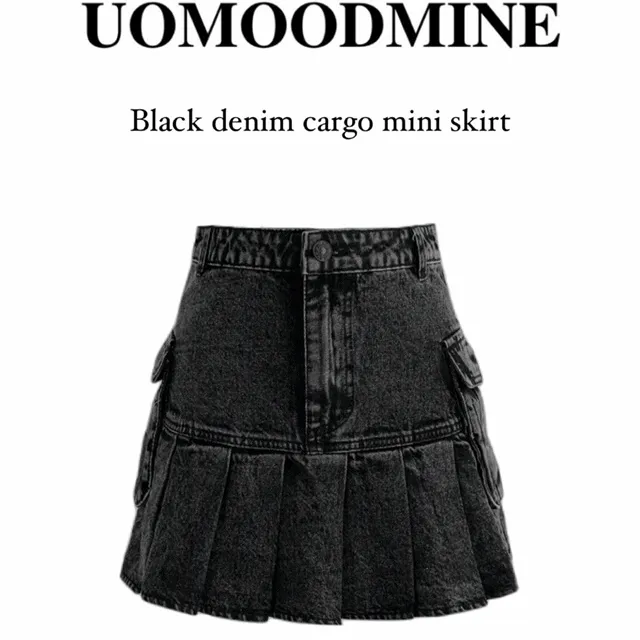 🚀당일발송/3size🚀 black cargo mini skirt / 흑청 포켓 카고 y2k 플리츠 A라인 유니크 하이틴 스트릿 빈티지 치마 미니 스커트 카고스커트 카고치마