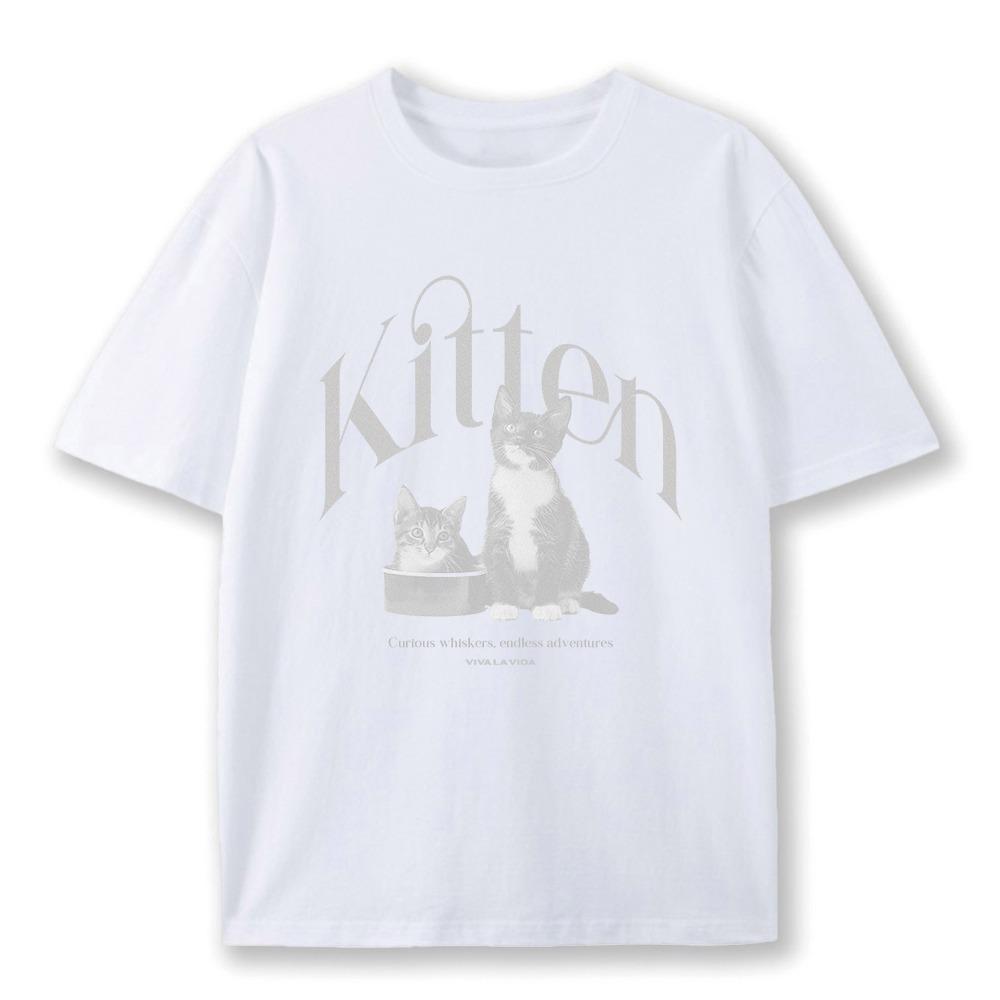 Kitten 1/2 T-Shirt