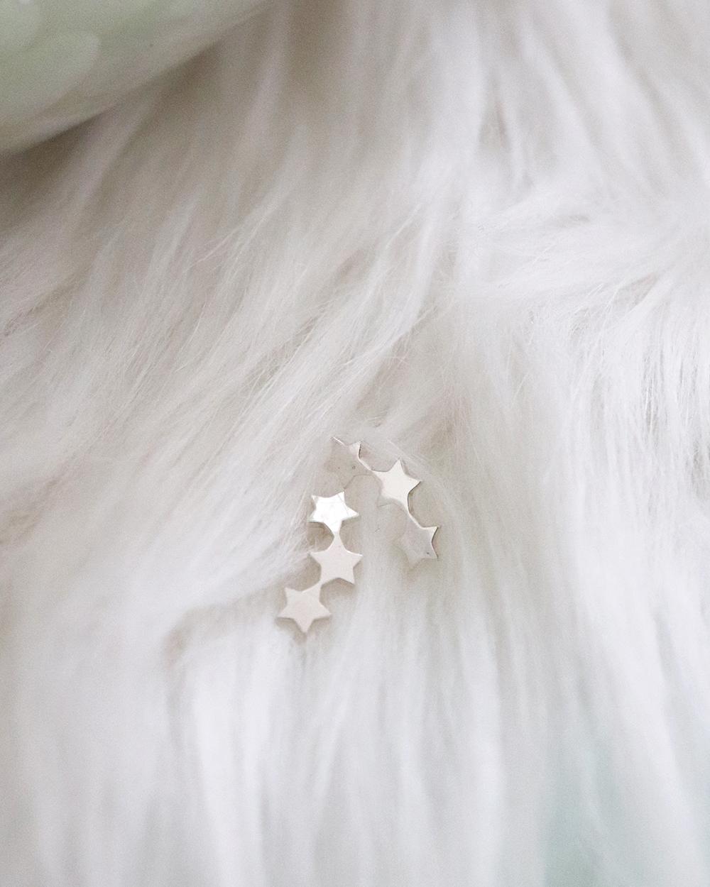 triple star earring