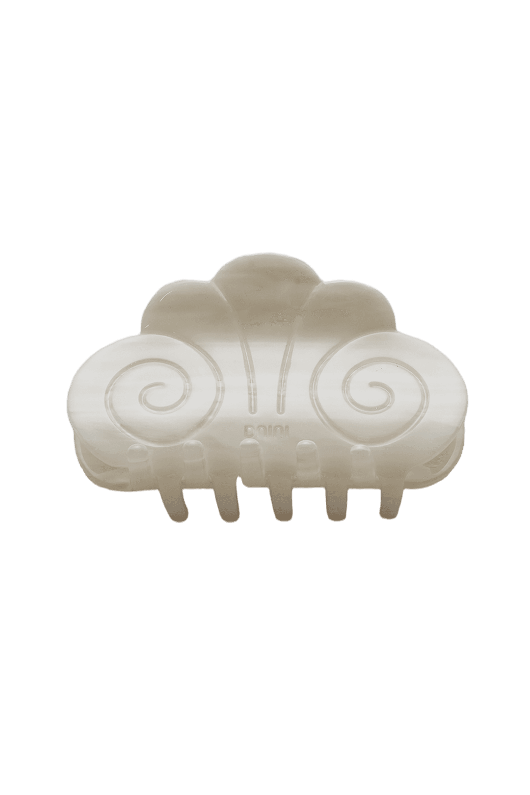 Spiral claw clip L(Shell white)