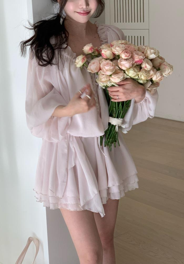 [finéh] 로즈 페탈 드레스