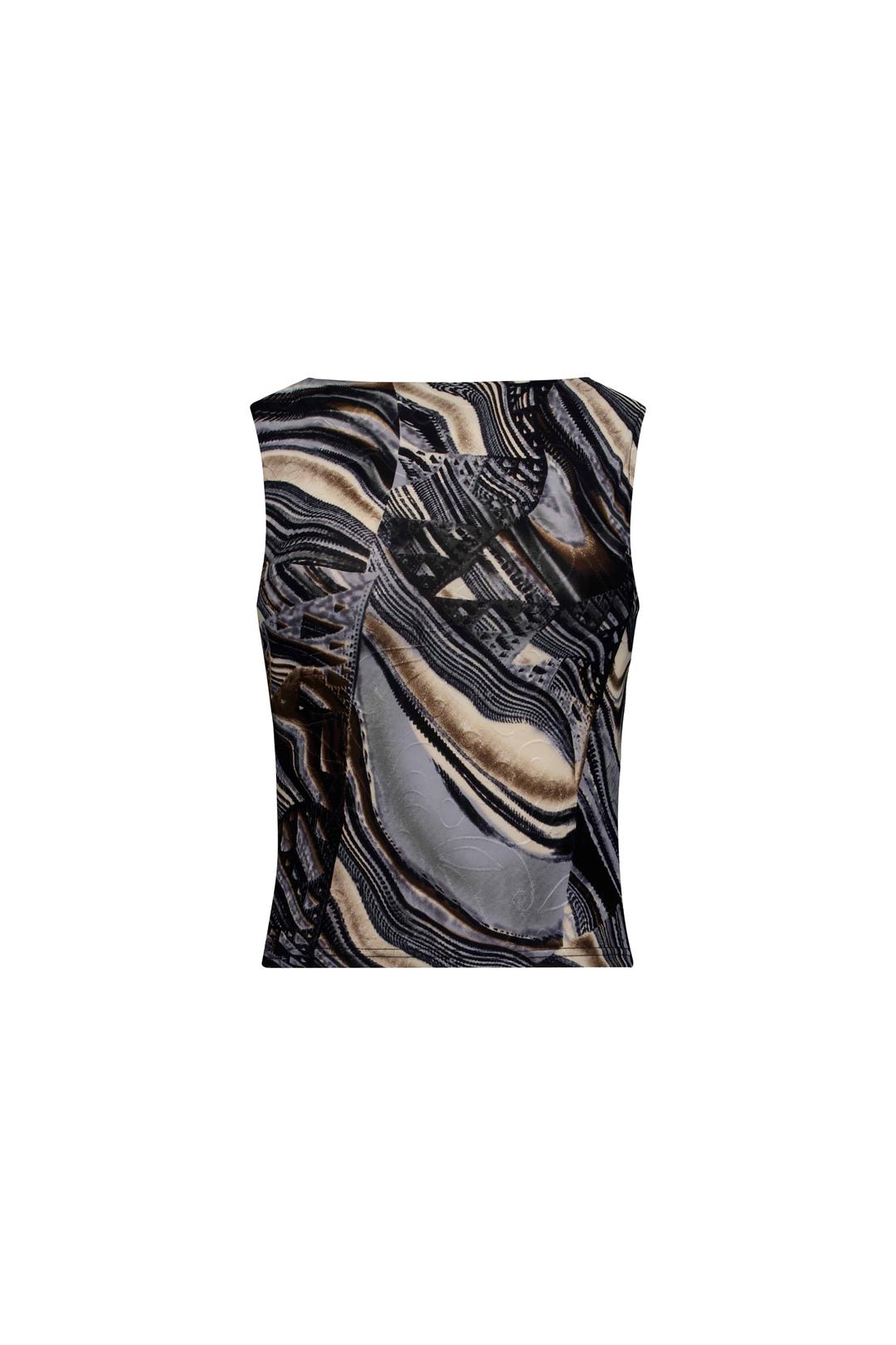 BOAT NECK SLEEVELESS (BROWN)