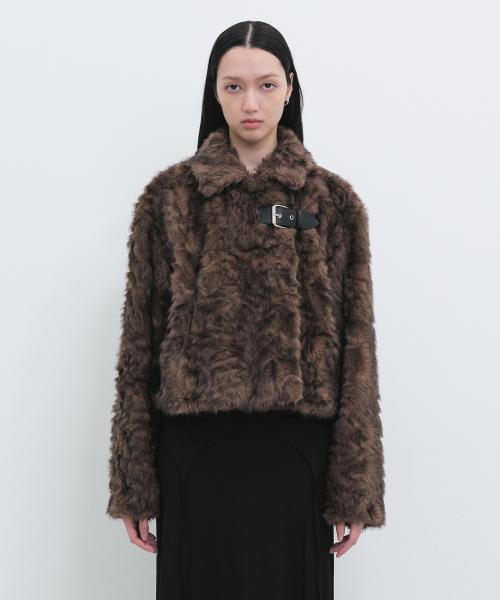 포우 퍼 자켓 (브라운)