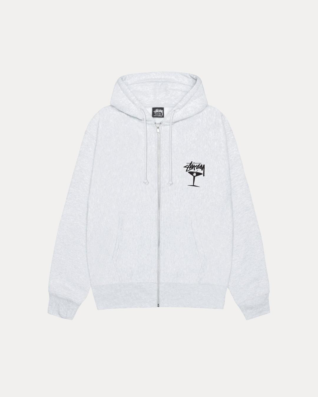 MARTINI ZIP HOODIE - Ash Heather / S