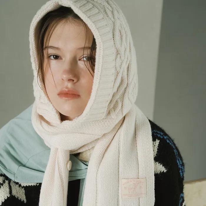 DIAMOND CABLE BALACLAVA - 4 colors