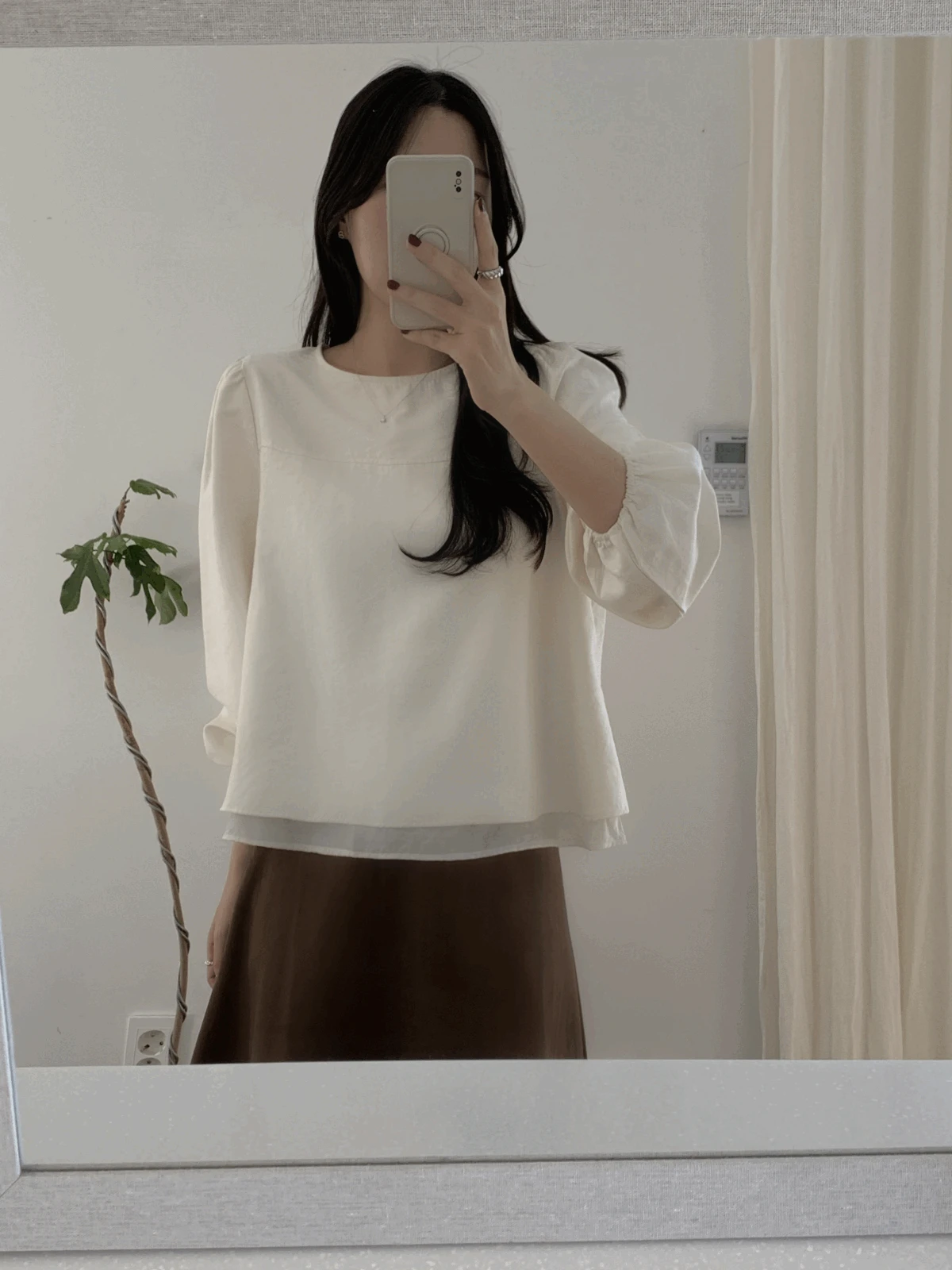 (기모ver.) 클레르 블라우스 (2 colors, 빅사이즈 옵션)