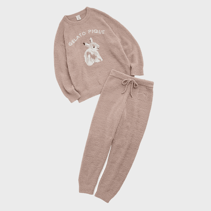 래빗 자카드 풀오버 & 롱팬츠 셋업 PWNT225197