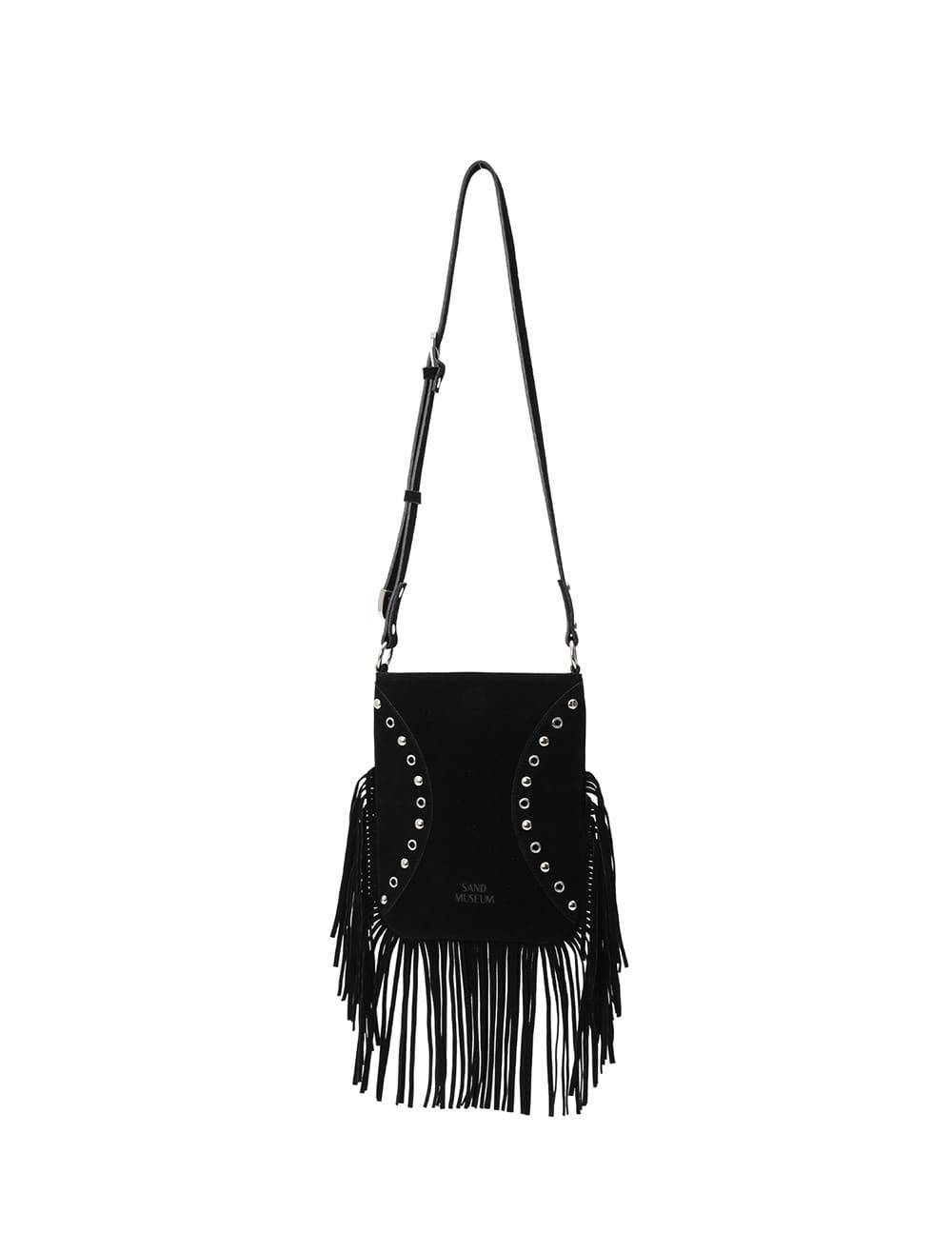 TASSA FRINGE BAG [Suede Black]