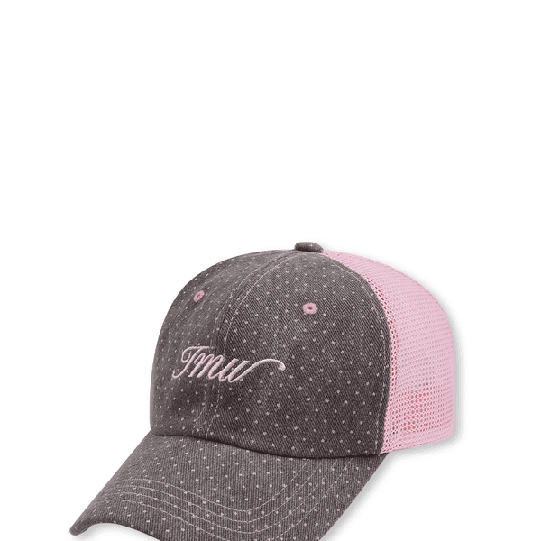 Cotton Dot Two-tone Trucker Cap (COCOA)