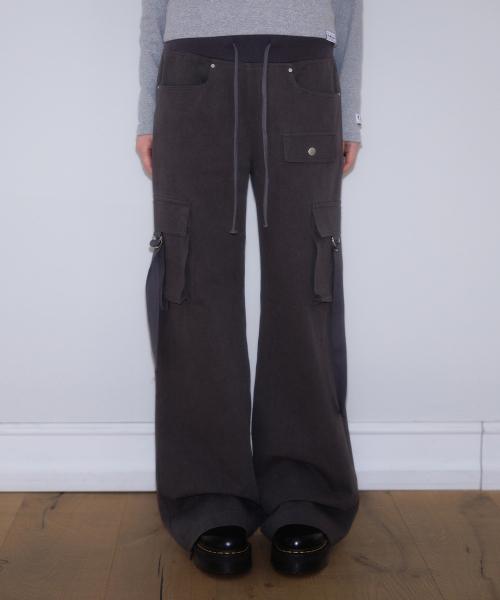 Cargo Slim Bootcut Pants [Charcoal]