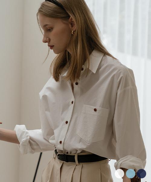 Oversized pocket shirt[3color]