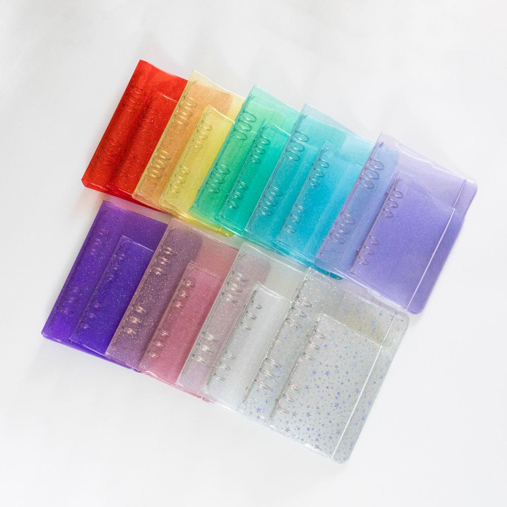 컬러 글리터 반투명 6공 다이어리 커버 바인더 - A6 A5