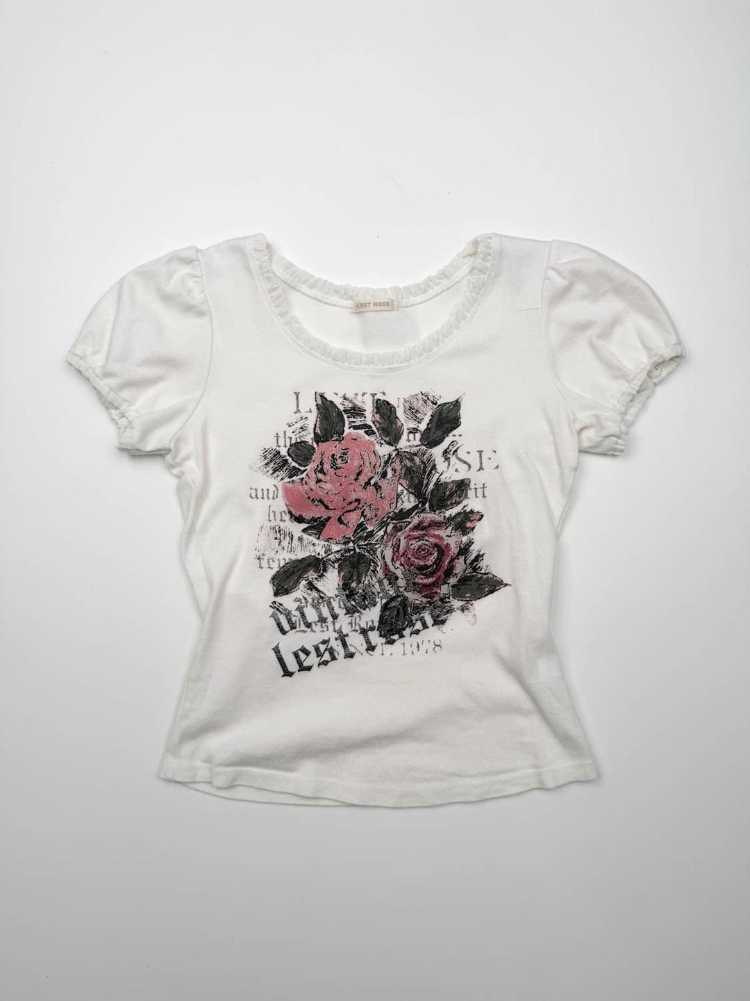 L’EST ROSE 퍼프 소매 반팔 | 후루츠패밀리