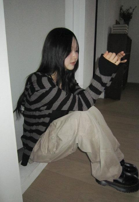 [E.E] DROP HOOD CARDIGAN_S/T