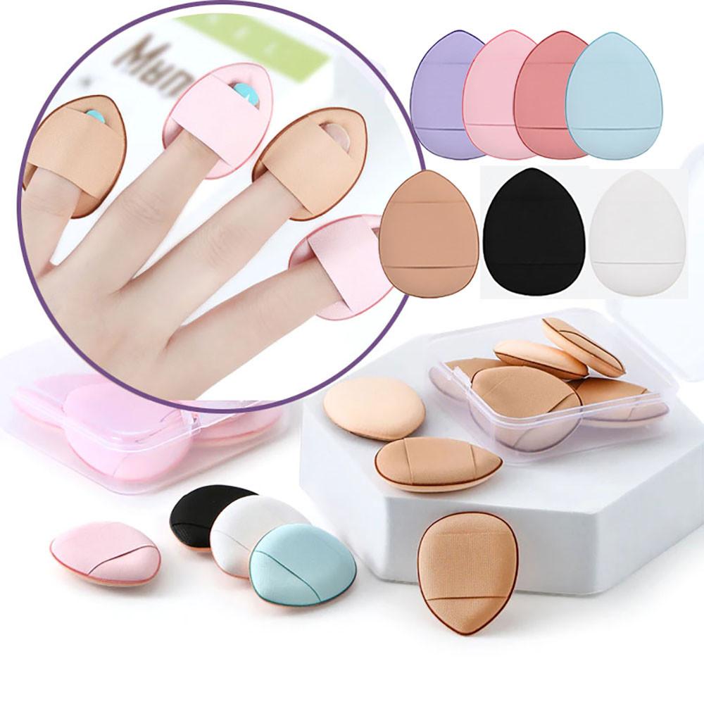 개별포장 5개 10개 핑거퍼프 미니 손가락 퍼프 에어 쿠션 수정화장 파운데이션 스펀지