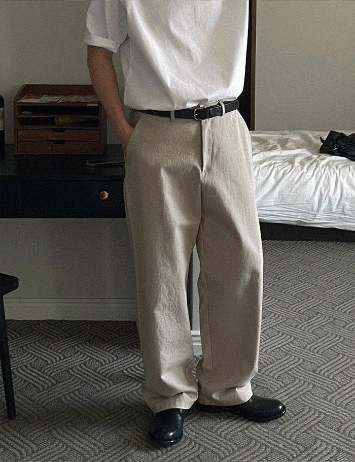 THE COTTON 바이오 워싱 와이드팬츠 (5color)