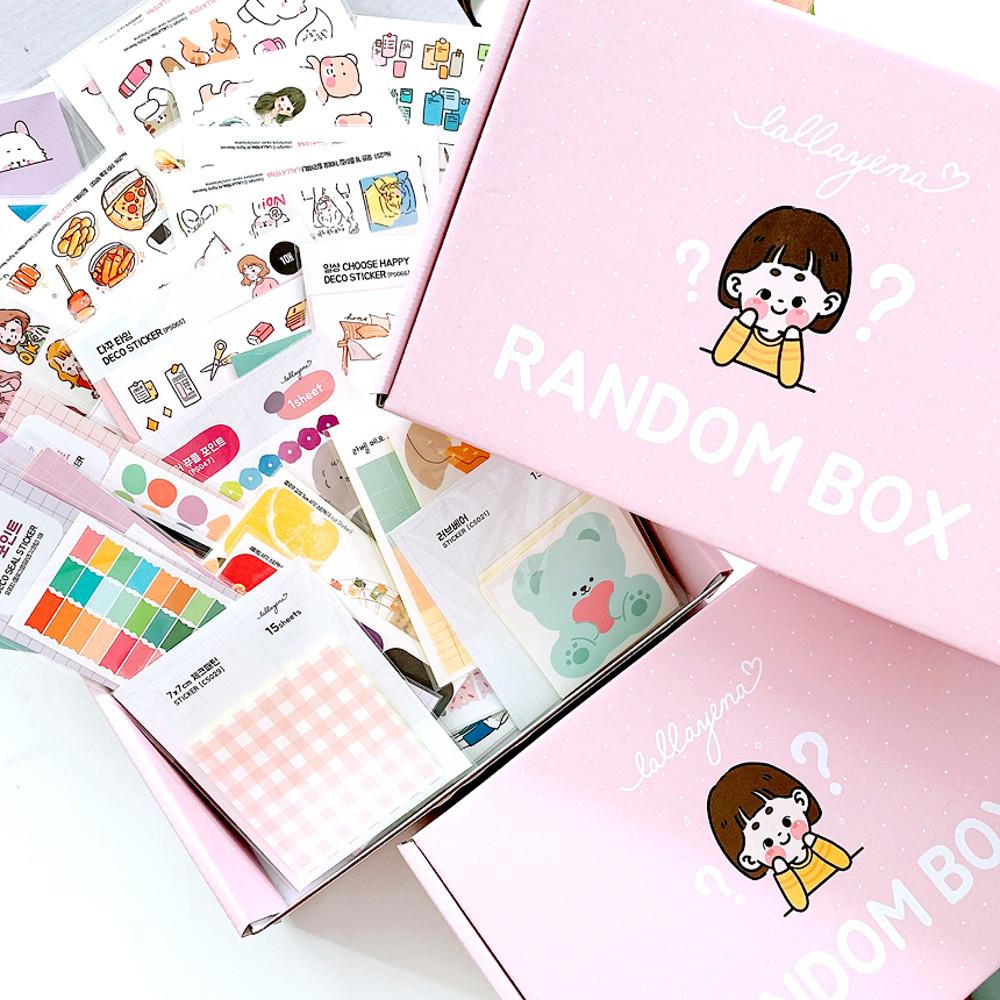 랄라예나 인스+칼선데코 스티커 떡메 랜덤박스