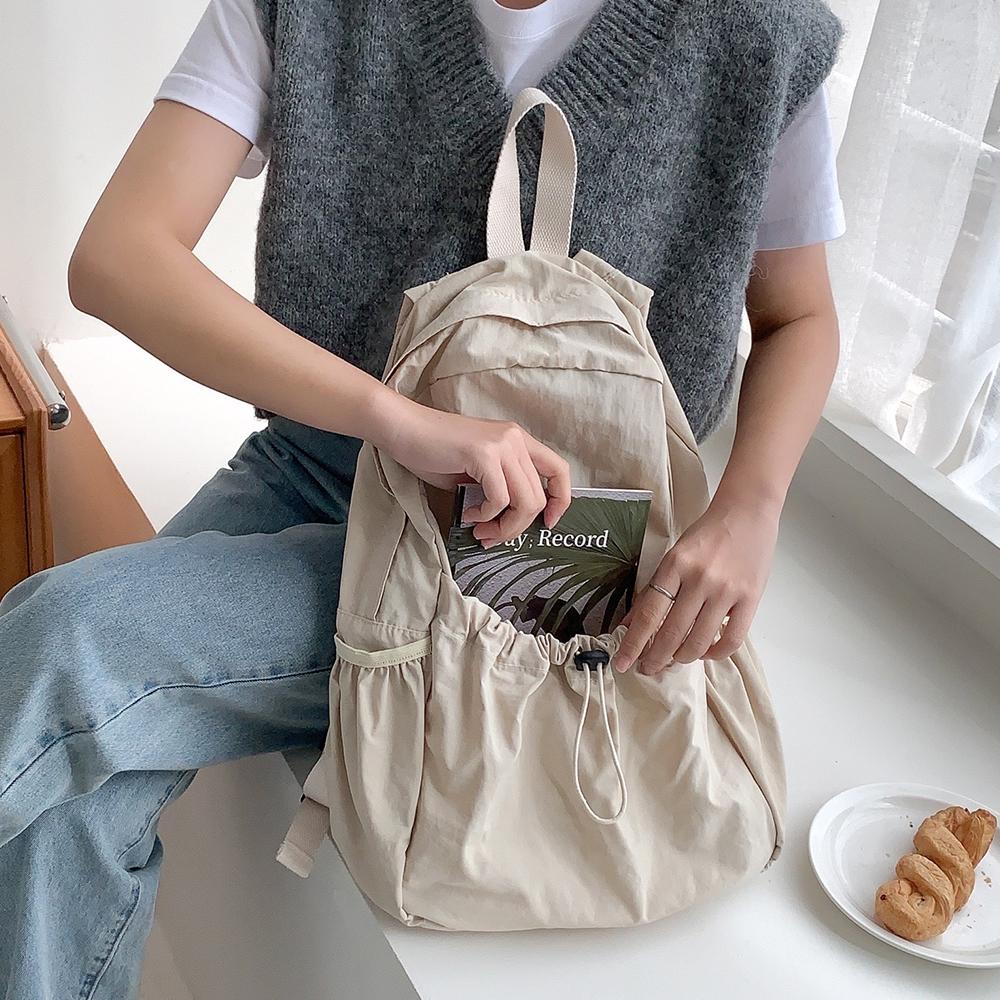 [윤키] 여고생가방 남학생가방 가벼운 여성 스트링백팩