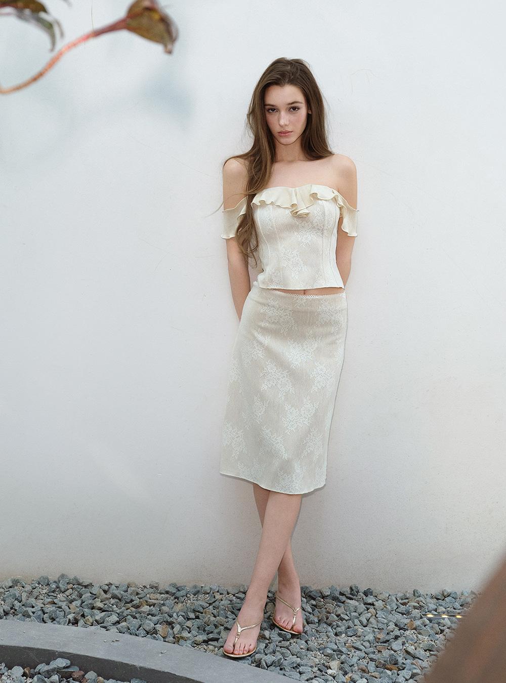 Ivory Veil Petal Two-Piece Line