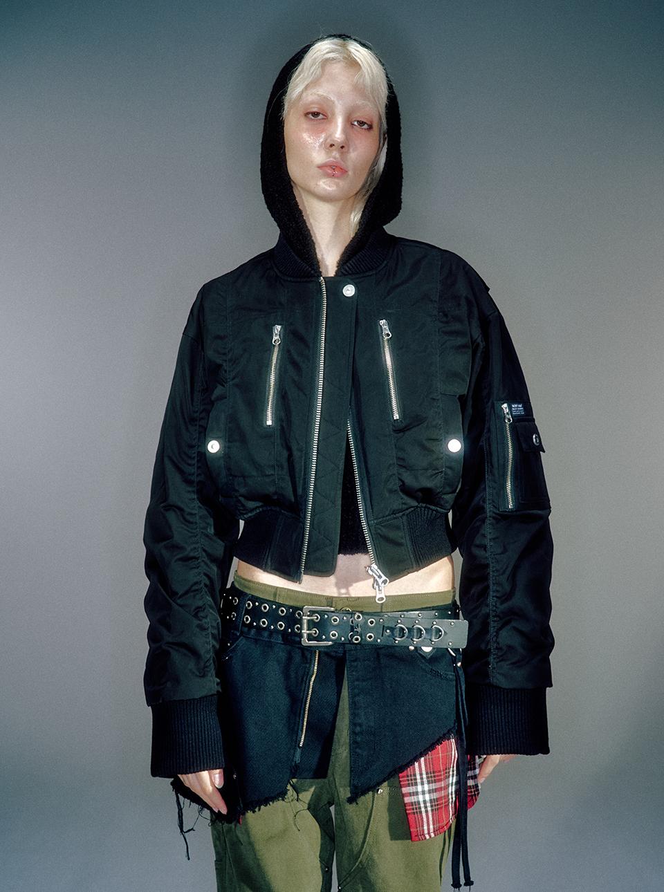 MELLY PADDED BOMBER BLACK