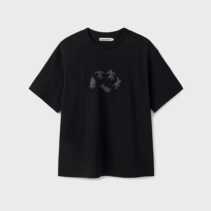 CATS GRAPHIC T-SHIRT [BLACK]