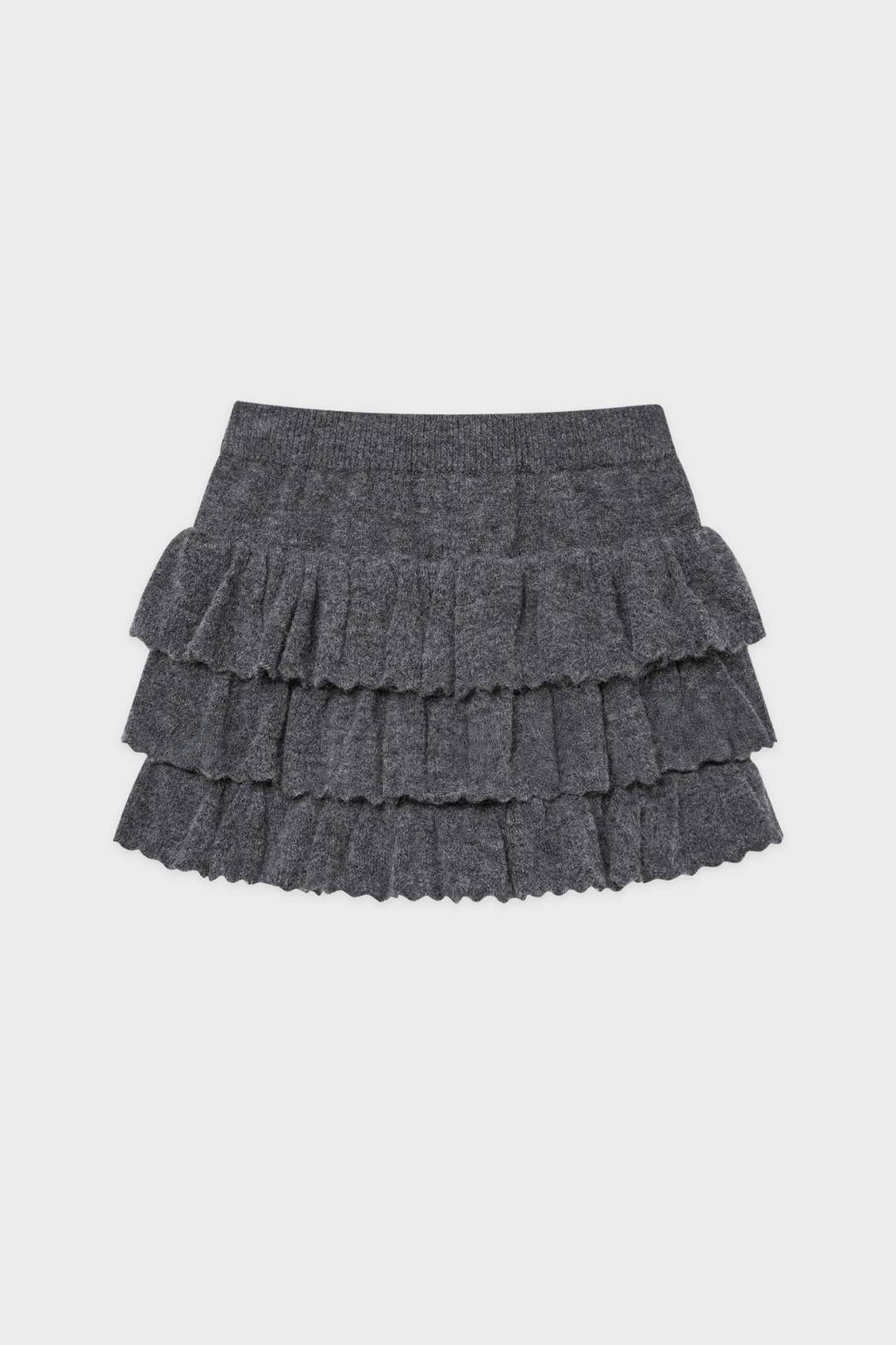 SN Ruffle Knit Pants (Charcoal)