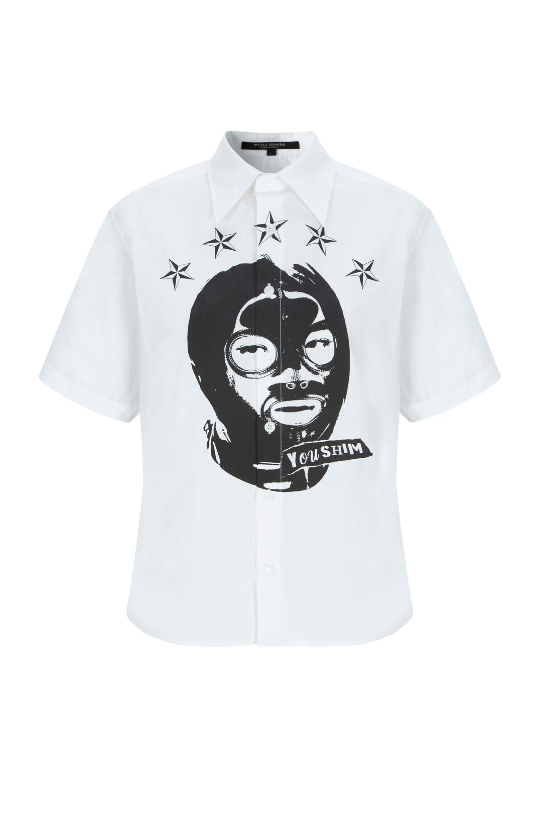 BDSM MASK PRINT SHIRT