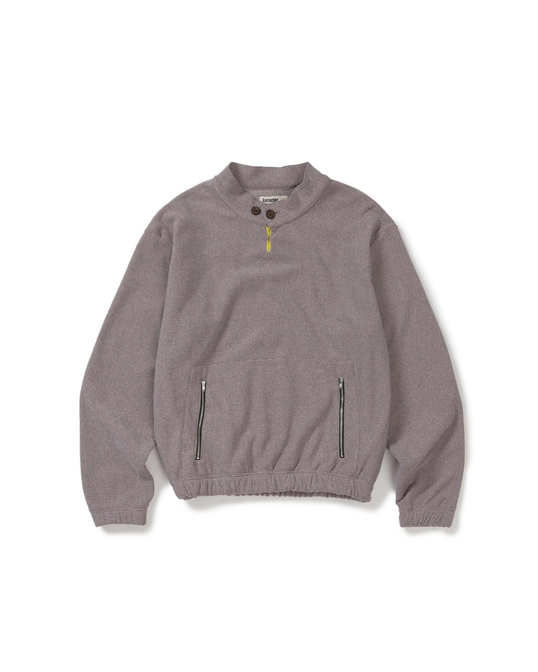 [예약 배송] Surface fleece pullover / Rose ash